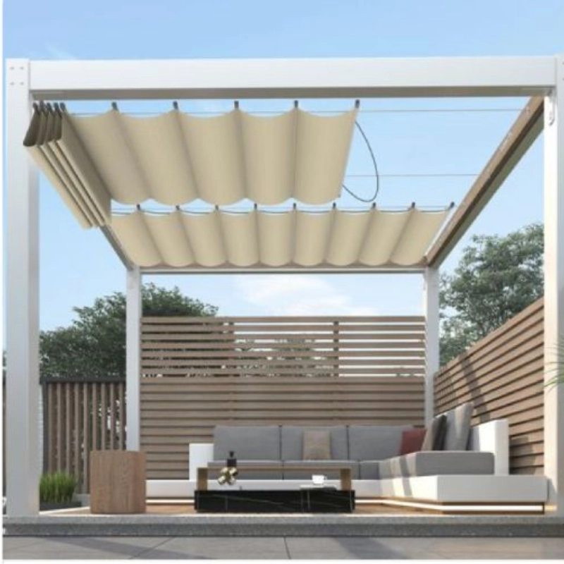Mái xếp sân vườn