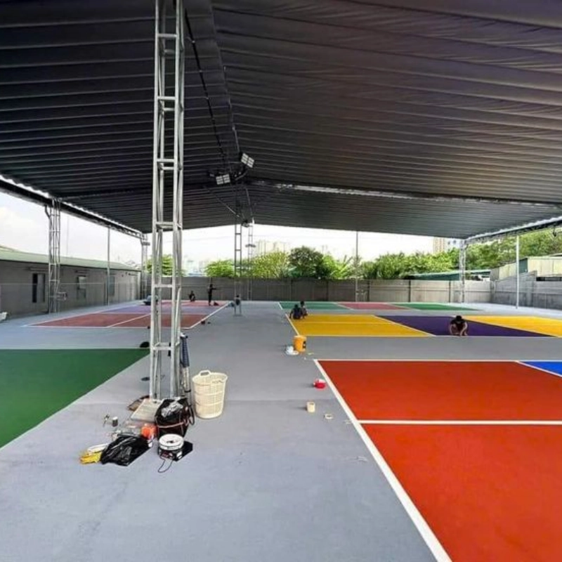 Mái Xếp Sân Pickleball