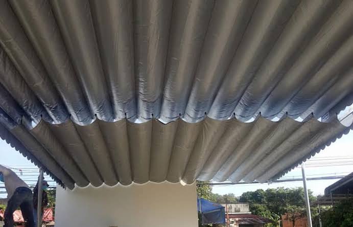 Mái xếp di động cho quán cà phê, nhà hàng